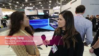 CES 2024 Fengting Tang explains Xpeng Aeroht eVTOL Flying Car  Covestro [upl. by Kahle630]