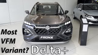 Maruti Suzuki Fronx Delta Walkaround  Grandeur Grey  Is this the most VFM Fronx Variant [upl. by Getter693]