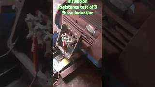 Insulation Resistance test of 3 Phase Induction electrical shorts [upl. by Stultz]