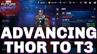 ADVANCING THOR TO T3  MARVEL FUTURE FIGHT [upl. by Oicatsana]