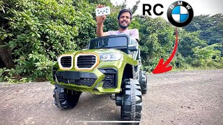 RC BMW car unboxing amp testing  amazing control car and colour  unboxing QPKTOYS [upl. by Wystand]