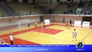 Calcio a 5  Grimal Futsal BarlettaFutsal Ruvo 22 si dimette mister Vaccariello dopo il pari [upl. by Irisa335]