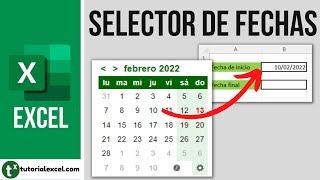 Insertar un CALENDARIO o SELECTOR DE FECHAS en Excel 📅 [upl. by Lowenstein]