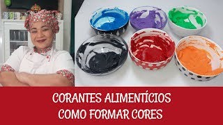 corantes alimentícios como formar cores [upl. by Ahsanat406]