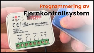 Enkel programmering av Fjernkontrollsystem [upl. by Surdna]