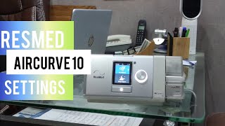 Resmed aircurve 10 bipap machine  bipap machine how to use  bipap settings  how to use bipap [upl. by Anirt89]