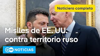 🔴 DW Noticias del 17 de noviembre Biden autoriza a Ucrania el uso de ATACMS Noticiero completo [upl. by Nohtiek]