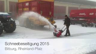 Honda Winterdienst  ATV HSS Quad  Schneefräsen  Winter 2015 [upl. by Arbmahs806]