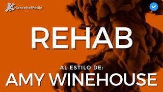 Amy Winehouse  Rehab Karaoke [upl. by Tebazile]