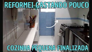 TRANSFORMAÇÃO DE COZINHA PEQUENA  DIÁRIO DE REFORMA [upl. by Noswal]