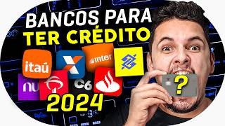 💳 3 Melhores Bancos para Conseguir Crédito em 2024 LISTA ATUALIZADA [upl. by Helene]