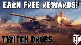 Earn Free Rewards With Twitch Drops WoT Console  World of Tanks Console [upl. by Ardath564]