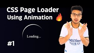 CSS Loader  CSS Animation Loader  1 Part 01 [upl. by Ecienahs]