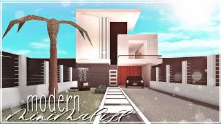 ROBLOX BLOXBURG Modern Minimalist Home  52k ♡ [upl. by Mccoy]