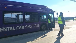 Columbus airport rental Electric XE40 2102  Airport Terminal  Rental car facility  The ride [upl. by Hallee427]