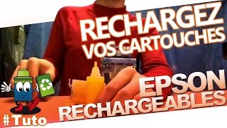 EPSON Cartouche Rechargeable Rechargez cette Cartouche Facilement [upl. by Brahear]