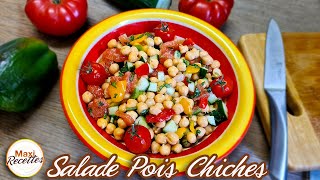 Salade de Pois Chiches Recette Facile et Rapide [upl. by Nnoved]