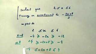 Fonction affine et encadrement MATHS SECONDE [upl. by Bunting]