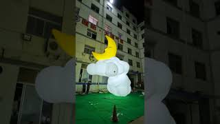 Digital Inflatables Balloon Moon Airwoks for AdvertisingInflatable Decoration [upl. by Edithe]