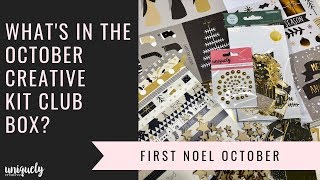 Whats in the October First Noel Creative Kit Club Box [upl. by Ainex]