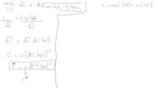 Consumptionsaving intertemporal modelDeriving FOC amp Euler equationWilliamson Macroeconomics Chp 9 [upl. by Uzzial377]