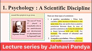 HSC 12th Psychology Chapter 1 Psychology A Scientific Discipline  Jahnavi Pandya [upl. by Ahsoik]