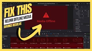 How To Relink Offline Media In Davinci Resolve [upl. by Nywloc647]