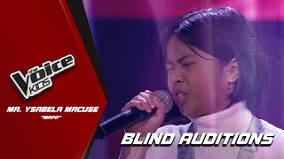 The Voice Kids Ma Ysabela Macuse performs Mapa Blind Auditions [upl. by Anstice744]