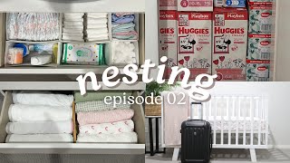 NESTING VLOG Laundry  Organisation  Nursery Reveal [upl. by Kabab]