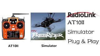 RadioLink AT10II RC Simulator Plug amp Play DroneFixed WingHelicopter [upl. by Oznerol80]