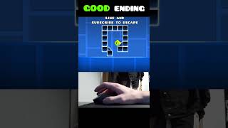 Geometry Dash Cube Trap GOOD Ending 😂 shorts [upl. by Grobe]