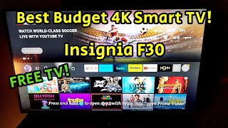 Best Budget 4K Smart TV Insignia 43in F30 Amazon Fire with Alexa How To Use FREE Live amp Review 📺 [upl. by Thirion]