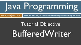 Learn Java Programming  BufferedWriter Tutorial [upl. by Liatnahs]