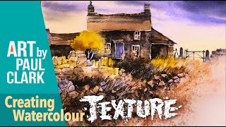 How to Paint an Old Cottage in Watercolour using Lots of Texture [upl. by Gnues]