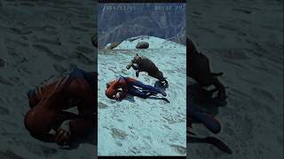 panther vs spiderman fighting [upl. by Verdie]