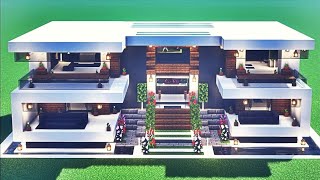 🏡 COME COSTRUIRE UNA VILLA MODERNA SU MINECRAFT  Minecraft Tutorial ITA [upl. by Arlen]