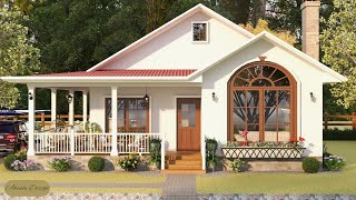 Adorable Small House Design With Floor Plan  Cozy Home [upl. by Yrrum]