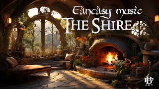 Cozy hobbit home The Shire Ambience amp Fantasy Music lordoftherings [upl. by Siegel]