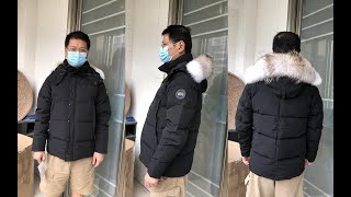 Canada Goose Wyndham Parka Black Label Try On Review [upl. by Eiuol804]