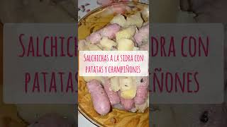 lasrecetasdesil salchichas con patatas a la sidra singluten [upl. by Sonni]