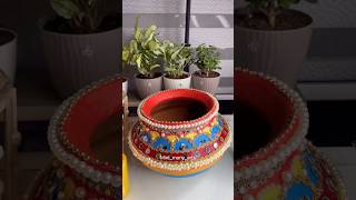 Matki decoration for Diwali  Diwali decor diy shorts ytshorts homedecor diwali craft [upl. by Nirret]