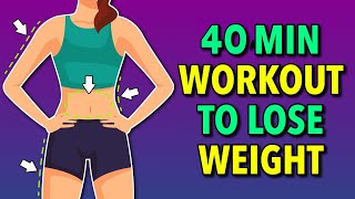 40Min Comprehensive Full Body Weight Loss Exercise Routine [upl. by Neirad]