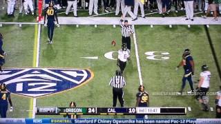 Oregon Highlights vs Cal 11102012 [upl. by Mehitable721]