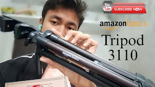 Amazon basics tripod 3110 unboxing and review Under 500 ₹ 👌🏻 [upl. by Annaul979]