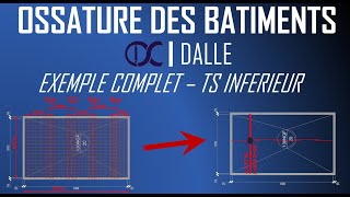 Ossature des Bâtiments  Dalles  Exemple complet et représentation sur plan [upl. by Huber]