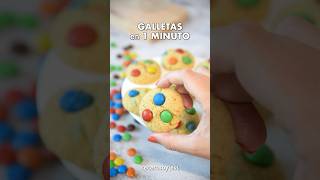 GALLETAS en 1 MINUTO en el MICROONDAS 🍪 postresfaciles [upl. by Neidhardt200]