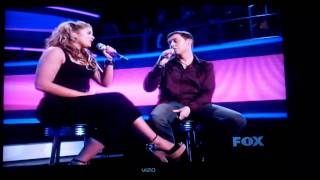 Duet quotI Told You Soquot Lauren amp Scotty American Idol Results Night 33111 [upl. by Berk]