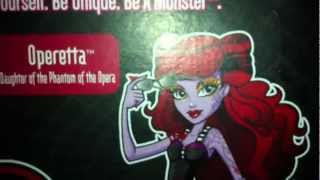 Monster High Operetta Phantom Fashion Pack Review en Français [upl. by Nesila]