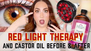 3 POWERFUL Castor Oil Benefits for THE FACE  WITH RED LIGHT THERAPY [upl. by Reis910]