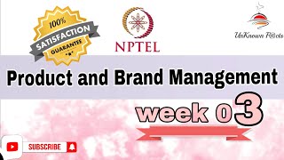 PRODUCT AND BRAND MANAGEMENT WEEK 3 ASSIGNMENT ANSWERS NPTEL 2024 l NPTEL nptel nptelanswer [upl. by Florin543]